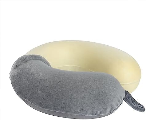 Travel Neck Pillow, Top Memory Foam Pillow for Head Support, Ideal for Airplanes, Cars, and Home Recliners, Adjustable and Soft (Grey) - Image 6