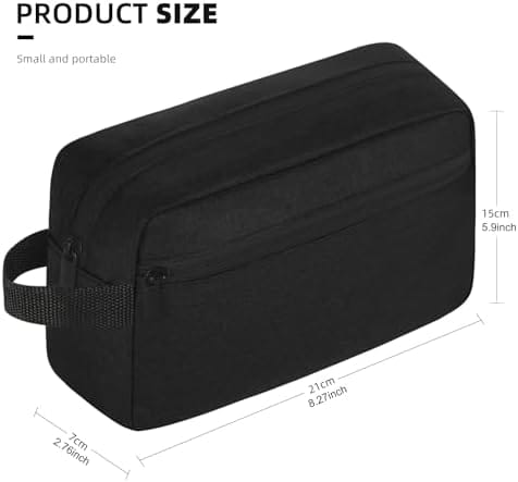 Travel Toiletry bag Toiletry bag for women men Hanging Cosmetic bag Travel accessories for Women Men (Black) - Image 2