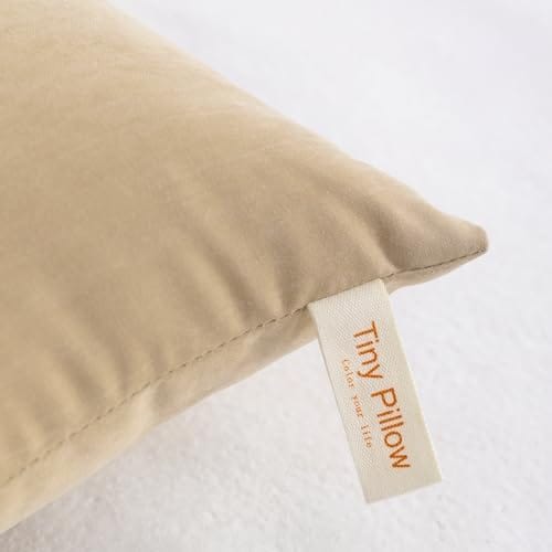 NTBAY Tiny Pillows, Down Alternative 7"x11" Microfiber Mini Pillows for Travel, Pets, Soft Machine Washable Small Pillows for Neck, Wrist, Lumbar and Knee, Light Taupe - Image 4