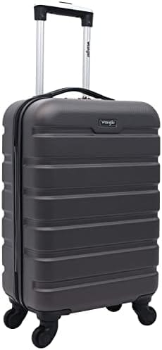 Wrangler Hardside Spinner Carry-On Luggage, Charcoal, 22-Inch - Image 2