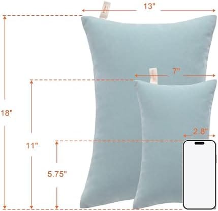 NTBAY Tiny Pillows, Down Alternative 7"x11" Microfiber Mini Pillows for Travel, Pets, Soft Machine Washable Small Pillows for Neck, Wrist, Lumbar and Knee, Sea Green - Image 5