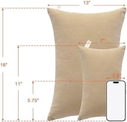 NTBAY Tiny Pillows, Down Alternative 7"x11" Microfiber Mini Pillows for Travel, Pets, Soft Machine Washable Small Pillows for Neck, Wrist, Lumbar and Knee, Light Taupe - Image 5