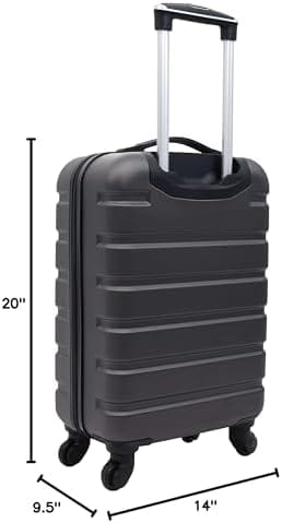 Wrangler Hardside Spinner Carry-On Luggage, Charcoal, 22-Inch - Image 7