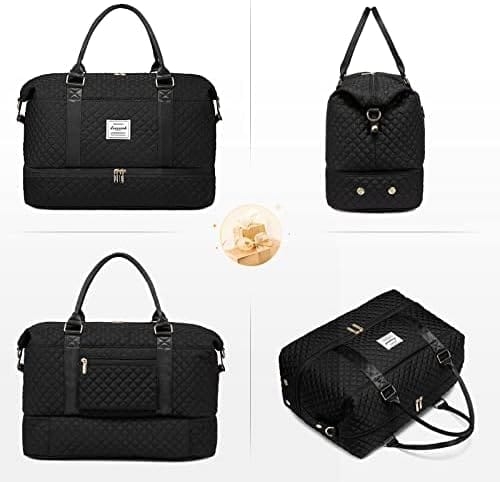 LOVEVOOK Travel Duffle Bag,Weekender Bags for Women with Shoe Compartment，Carry on Overnight Bag with Toiletry Bag,Gym Duffel Bag with Wet Pocket, Hospital Bags for Labor and Delivery - Image 8