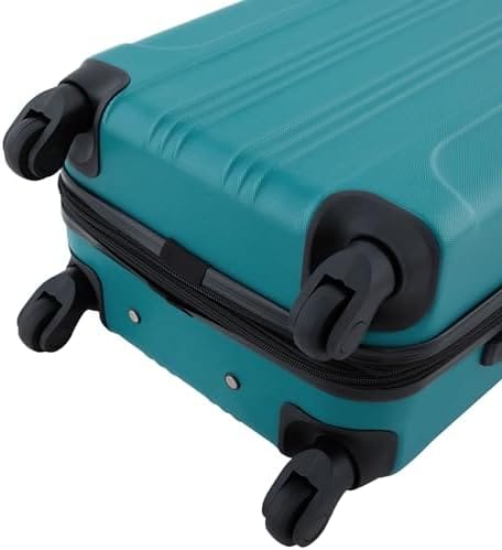 Travelers Club Chicago Hardside Expandable Spinner Luggage, Teal, 20" Carry-On - Image 2