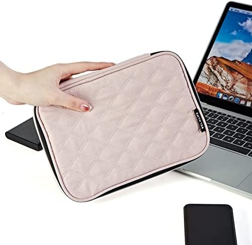 BELALIFE Portable Travel Cable Organizer Bag, Tech Storage Bag for Cord, Charger, Phone, Earphone, Hard Drive, USB, SD Card and Electronic Accessories, Pink - Image 6