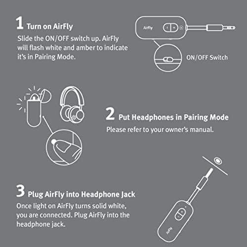 Twelve South AirFly SE | Bluetooth Wireless Transmitter/Adapter for AirPods/Wireless or Noise-Cancelling Headphones; use on Airplanes and Gym Equipment, 20+ hr Battery Life - Image 8