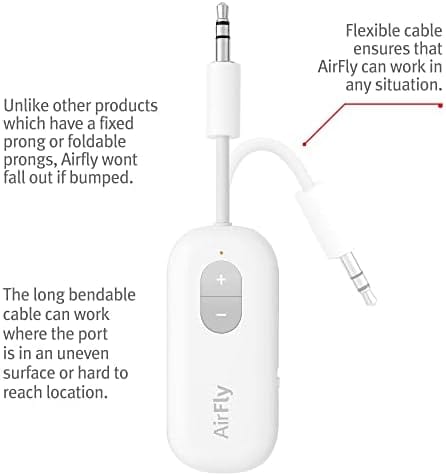 Twelve South AirFly SE | Bluetooth Wireless Transmitter/Adapter for AirPods/Wireless or Noise-Cancelling Headphones; use on Airplanes and Gym Equipment, 20+ hr Battery Life - Image 5