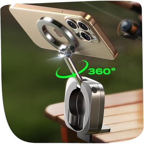 LISEN Airplane Phone Holder Mount Travel Essentials for MagSafe Accessories, Handsfree for MagSafe Phone Stand Women Flying Travel Accessories Long Flight Must Haves TikTok Vlog Recording for iPhone