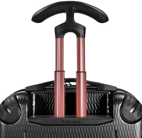 Traveler's Choice Maxporter II Hardside Polycarbonate Suitcase with Spinner Wheels, Black, 22" Carry-On Luggage - Image 5