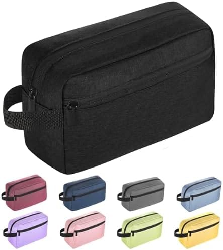 Travel Toiletry bag Toiletry bag for women men Hanging Cosmetic bag Travel accessories for Women Men (Black)