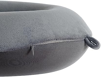 Travel Neck Pillow, Top Memory Foam Pillow for Head Support, Ideal for Airplanes, Cars, and Home Recliners, Adjustable and Soft (Grey) - Image 4