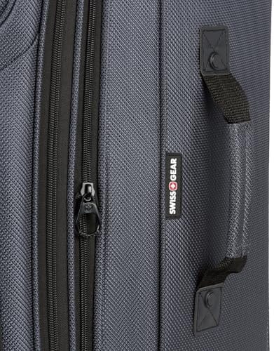 SwissGear Sion Softside Expandable Luggage, Dark Grey, Checked-Large 29-Inch - Image 9