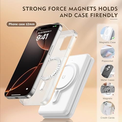 Magnetic Wireless Charger for iPhone: 3 in 1 Travel Charging Station for Apple Devices for iPhone 16 15 14 13 12 Pro Max Plus - Foldable Charging Pad for Apple Watch Series & Airpods 3 2 Pro - Image 4